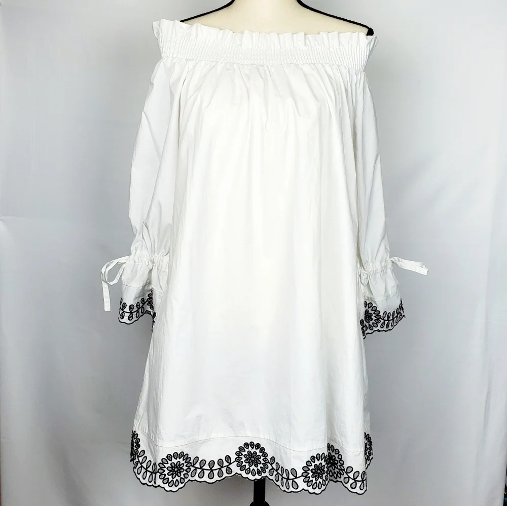 gracia off the shoulder dress Off the Shoulder Flowy Mini Dress